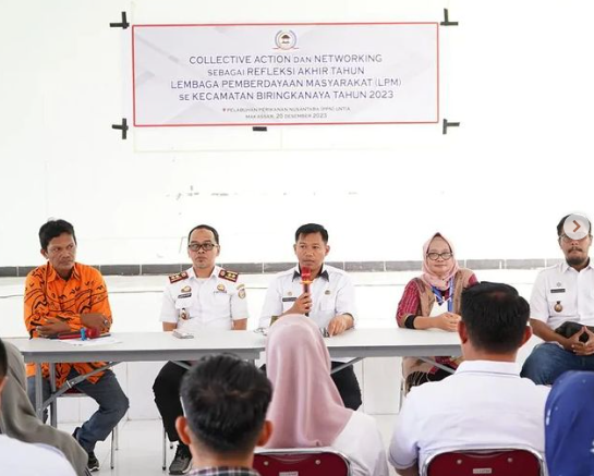 Camat Biringkanaya Hadiri Collective Action dan Networking Sebagai Refleksi Akhir Tahun LPM